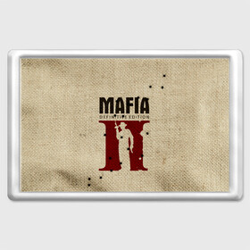 Магнит 45*70 с принтом Mafia 2 в Белгороде, Пластик | Размер: 78*52 мм; Размер печати: 70*45 | Тематика изображения на принте: 2 | 2020 | definitive | edition | mafia | банда | вито | гангстеры | герои | дон | игра | капоне | компьютерная | корлеоне | крестный | культ | мафия | мешковина | настольная | отец | персонаж | фильм