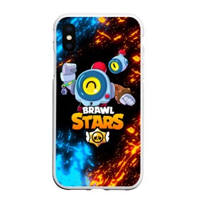 Чехол для iPhone XS Max матовый с принтом BRAWL STARS NANI в Белгороде, Силикон | Область печати: задняя сторона чехла, без боковых панелей | bibi | brawl stars | coach mike | crow | gale | leon | leon shark | max | mecha crow | mortis | mr.p | nani | phoenix | sally leon | sandy | spike | sprout | tara | virus 8 bit | werewolf | ворон | оборотень