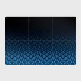 Магнитный плакат 3Х2 с принтом Узор круги темный синий в Белгороде, Полимерный материал с магнитным слоем | 6 деталей размером 9*9 см | геометрия | градиент | круги | море | переход цвета | синий | текстура | темный | узор