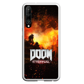 Чехол для Honor P30 с принтом DOOM ETERNAL в Белгороде, Силикон | Область печати: задняя сторона чехла, без боковых панелей | bethesda softworks | doom eternal | doomguy | id software | демоны | дум этернал | марс | палач рока | этернал