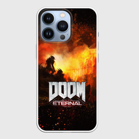 Чехол для iPhone 13 Pro с принтом DOOM ETERNAL в Белгороде,  |  | bethesda softworks | doom eternal | doomguy | id software | демоны | дум этернал | марс | палач рока | этернал