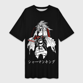 Платье-футболка 3D с принтом Shaman King в Белгороде,  |  | amidamaru | japan | king | ninja | samurai | shaman | амидамару | аниме | басон | кинг | король | лен | морти | ниндзя | рио | самурай | стиль | такагеро | тао | шаман | шаманов | япония | японский