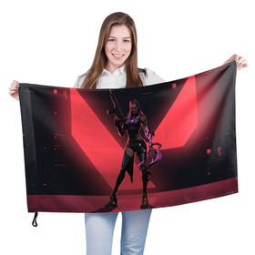 Флаг 3D с принтом Lover of Reyna в Белгороде, 100% полиэстер | плотность ткани — 95 г/м2, размер — 67 х 109 см. Принт наносится с одной стороны | 