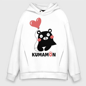 Мужское худи Oversize хлопок с принтом Kumamon в Белгороде, френч-терри — 70% хлопок, 30% полиэстер. Мягкий теплый начес внутри —100% хлопок | боковые карманы, эластичные манжеты и нижняя кромка, капюшон на магнитной кнопке | fire | for | glory | hell | japan | kumamon | of course | ofc | satan | the | иероглифы | кумамон | медведь | огонь | пожар | сатана | япония