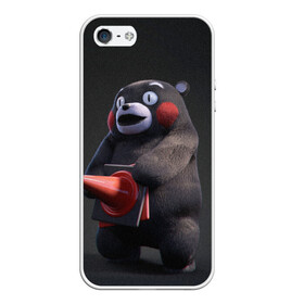 Чехол для iPhone 5/5S матовый с принтом Kumamon в Белгороде, Силикон | Область печати: задняя сторона чехла, без боковых панелей | fire | for | glory | hell | japan | kumamon | of course | ofc | satan | the | иероглифы | кумамон | медведь | огонь | пожар | сатана | япония