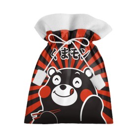 Подарочный 3D мешок с принтом Kumamon в Белгороде, 100% полиэстер | Размер: 29*39 см | fire | for | glory | hell | japan | kumamon | of course | ofc | satan | the | иероглифы | кумамон | медведь | огонь | пожар | сатана | япония