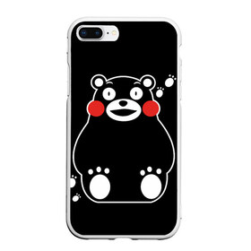 Чехол для iPhone 7Plus/8 Plus матовый с принтом Kumamon в Белгороде, Силикон | Область печати: задняя сторона чехла, без боковых панелей | fire | for | glory | hell | japan | kumamon | of course | ofc | satan | the | иероглифы | кумамон | медведь | огонь | пожар | сатана | япония