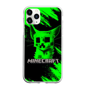 Чехол для iPhone 11 Pro Max матовый с принтом MINECRAFT CREEPER CAT в Белгороде, Силикон |  | creeper | game | minecraft | блоки | игра | квадраты | компьютерная | кот | котенок | кошка | крипер | майнкрафт | огонь