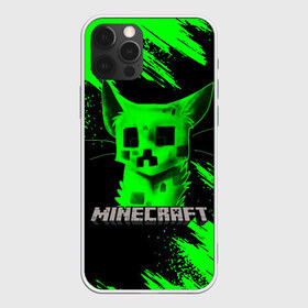 Чехол для iPhone 12 Pro Max с принтом MINECRAFT CREEPER CAT в Белгороде, Силикон |  | creeper | game | minecraft | блоки | игра | квадраты | компьютерная | кот | котенок | кошка | крипер | майнкрафт | огонь