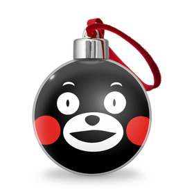 Ёлочный шар с принтом Kumamon в Белгороде, Пластик | Диаметр: 77 мм | fire | for | glory | hell | japan | kumamon | of course | ofc | satan | the | иероглифы | кумамон | медведь | огонь | пожар | сатана | япония