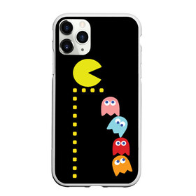 Чехол для iPhone 11 Pro матовый с принтом Pac-man в Белгороде, Силикон |  | Тематика изображения на принте: old school | retro game | video game | видео игры | ретро игры