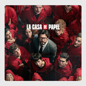 Магнитный плакат 3Х3 с принтом Бумажный дом | La Casa de Papel (Z) в Белгороде, Полимерный материал с магнитным слоем | 9 деталей размером 9*9 см | Тематика изображения на принте: la casa de papel | netflix | берлин | бумажный дом | лиссабон | профессор | сальва | токио