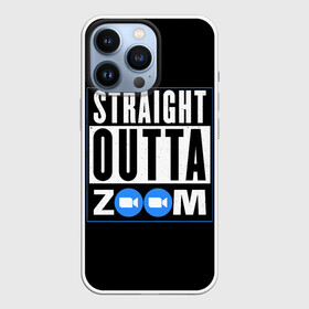 Чехол для iPhone 13 Pro с принтом ZOOM в Белгороде,  |  | skype | video | zoom | видео | дома | интернет | обучение | приложение | сиди | скайп | университет | школа