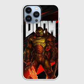 Чехол для iPhone 13 Pro Max с принтом DOOM ETERNAL в Белгороде,  |  | Тематика изображения на принте: demons | devil | doom | doom eternal | doom guy | doom slayer | hell | iddqd | slayer | ад | демоны | дум | палач рока