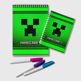 Блокнот с принтом Minecraft в Белгороде, 100% бумага | 48 листов, плотность листов — 60 г/м2, плотность картонной обложки — 250 г/м2. Листы скреплены удобной пружинной спиралью. Цвет линий — светло-серый
 | craft | game | mine | minecraft | minecraftmemories | pixel | tnt | twitter | блок | динамит | игра | красный блок | майнкрафт | маркус перссон | пиксель | ремесло | тротил | шахта