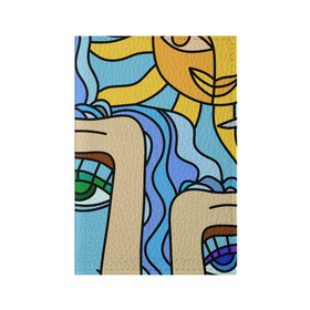 Обложка для паспорта матовая кожа с принтом Мысли чокнутого в Белгороде, натуральная матовая кожа | размер 19,3 х 13,7 см; прозрачные пластиковые крепления | brawl | colors | design | eyes | flowers | mayki | minecraft | print | pubg | standoff | stars | summer | sun | sunwalker