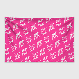 Флаг-баннер с принтом HOT PINK в Белгороде, 100% полиэстер | размер 67 х 109 см, плотность ткани — 95 г/м2; по краям флага есть четыре люверса для крепления | amala | amalaratna zandile dlamini | doja cat | hot pink | mooo | music | pink | rap | say so | интернет | корова | мем | музыка | мууу | розовый | рэп