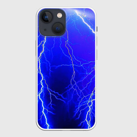 Чехол для iPhone 13 mini с принтом ELECTRIX DIGITAL в Белгороде,  |  | color | colour | electricity | glim | glow | light | lights | neon | power | shine | молния | напряжение | неоновый | разряд | стихия | ток | удар | электричество