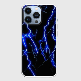 Чехол для iPhone 13 Pro с принтом МОЛНИИ в Белгороде,  |  | color | colour | electricity | glim | glow | light | lights | neon | power | shine | молния | напряжение | неоновый | разряд | стихия | ток | удар | электричество