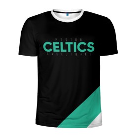 Мужская футболка 3D спортивная с принтом BOSTON CELTICS в Белгороде, 100% полиэстер с улучшенными характеристиками | приталенный силуэт, круглая горловина, широкие плечи, сужается к линии бедра | boston | boston seltics | irving | kyrie irving | бостон | бостон селтикс | ирвинг | кайри ирвинг | селтикс