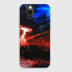 Чехол для iPhone 12 Pro Max с принтом storm в Белгороде, Силикон |  | color | colour | electricity | glim | glow | light | lights | neon | power | shine | молния | напряжение | неоновый | разряд | стихия | ток | удар | электричество