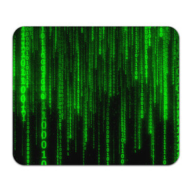 Коврик для мышки прямоугольный с принтом Матрица код цифры программист в Белгороде, натуральный каучук | размер 230 х 185 мм; запечатка лицевой стороны | Тематика изображения на принте: бинарный код | веб | вирус | всемирная паутина | двоичный код | зеленый | интернет | информация | кибер | код | кодер | кодирование | матрица | наука | олдскул | по | программирование