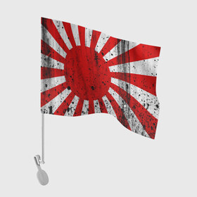 Флаг для автомобиля с принтом ЯПОНСКИЙ ФЛАГ в Белгороде, 100% полиэстер | Размер: 30*21 см | disquared тату | dragon | japan | samurai | восток | дракон | знак | иероглифы | китай | надписи | самураи | символ | япония