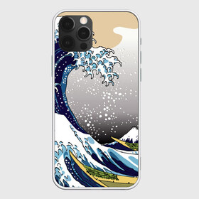 Чехол для iPhone 12 Pro Max с принтом The great wave off kanagawa в Белгороде, Силикон |  | the great wave off kanagawa | большая волна | большая волна в канагаве | волна | гора | исккуство | канагава | картина | кацусика хокусай | молочный | серый | япония