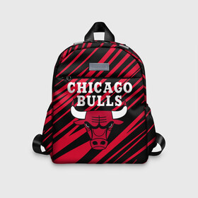 Детский рюкзак 3D с принтом Chicago Bulls. в Белгороде, 100% полиэстер | лямки с регулируемой длиной, сверху петелька, чтобы рюкзак можно было повесить на вешалку. Основное отделение закрывается на молнию, как и внешний карман. Внутри дополнительный карман. По бокам два дополнительных кармашка | 23 | air jordan | bulls | chicago bulls | jordan | michael jordan | nba | paris saint germain | psg | red | sport | быки | джордан | майкл джордан | псж | спорт | чикаго буллс