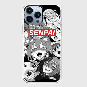 Чехол для iPhone 13 Pro Max с принтом SENPAI в Белгороде,  |  | Тематика изображения на принте: ahegao | anime | kawai | kowai | oppai | otaku | senpai | sugoi | waifu | yandere | аниме | ахегао | ковай | культура | отаку | семпай | сенпай | тренд | яндере