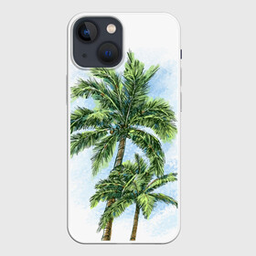 Чехол для iPhone 13 mini с принтом Пальмы над головой в Белгороде,  |  | август | вода | дача | деревня | жара | загар | зелень | зной | июль | июнь | каллиграфия | каникулы | купальник | купание | курорт | луг | море | мороженое | отдых | отпуск | песок | пляж | радость | сезон
