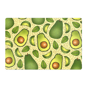 Магнитный плакат 3Х2 с принтом Авокадо в Белгороде, Полимерный материал с магнитным слоем | 6 деталей размером 9*9 см | Тематика изображения на принте: авокадо | зеленый | лайм | листок