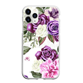 Чехол для iPhone 11 Pro матовый с принтом Красивые розы в Белгороде, Силикон |  | белые розы | белый | необычные | розовый | розы | синие розы | синий | фиолетовые розы | фиолетовый | цветы