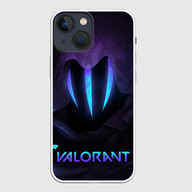 Чехол для iPhone 13 mini с принтом VALORANT OMEN в Белгороде,  |  | omen | riot games | valorant | валорант | детская | детям | игра | компьютерная игра | омен | омэн | персонаж | стрельба | стрелялка | шутер