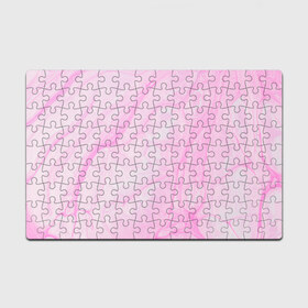 Пазл магнитный 126 элементов с принтом розовые разводы краска зефир в Белгороде, полимерный материал с магнитным слоем | 126 деталей, размер изделия —  180*270 мм | абстракция | зефир | краска. разводы | нежный | повседневный | простой | светлый
