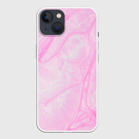 Чехол для iPhone 13 с принтом розовые разводы краска зефир в Белгороде,  |  | Тематика изображения на принте: абстракция | зефир | краска. разводы | нежный | повседневный | простой | светлый