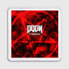 Магнит 55*55 с принтом Doom Eternal в Белгороде, Пластик | Размер: 65*65 мм; Размер печати: 55*55 мм | Тематика изображения на принте: bethesda softworks | doom eternal | doomguy | id software | демоны | дум этернал | марс | палач рока | этернал