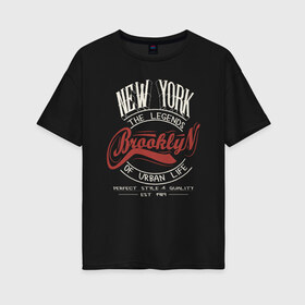 Женская футболка хлопок Oversize с принтом Городские легенды Нью-Йорка в Белгороде, 100% хлопок | свободный крой, круглый ворот, спущенный рукав, длина до линии бедер
 | bronx | brooklyn | city | manhattan | new york | queens | retro | staten island | usa | vintage | бронкс | бруклин | винтаж | джерси | квинс | легенды | мантэттен | манхеттен | манхэттэн | нью джерси | нью йорк | остров | ретро | стейтен айленд |