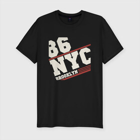 Мужская футболка хлопок Slim с принтом 1986 New York Brooklyn в Белгороде, 92% хлопок, 8% лайкра | приталенный силуэт, круглый вырез ворота, длина до линии бедра, короткий рукав | Тематика изображения на принте: 1986 | bronx | brooklyn | city | manhattan | new york | queens | retro | staten island | usa | vintage | бронкс | бруклин | винтаж | джерси | квинс | мантэттен | манхеттен | манхэттэн | нью джерси | нью йорк | остров | ретро | стейтен айленд | сш