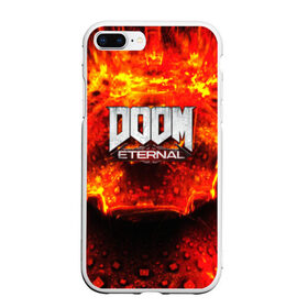 Чехол для iPhone 7Plus/8 Plus матовый с принтом Doom Eternal в Белгороде, Силикон | Область печати: задняя сторона чехла, без боковых панелей | Тематика изображения на принте: bethesda softworks | doom eternal | doomguy | id software | демоны | дум этернал | марс | палач рока | этернал