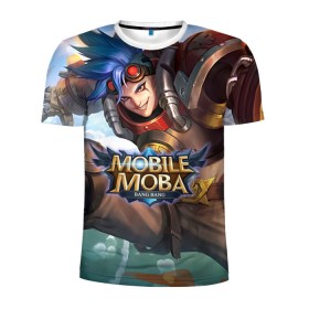 Мужская футболка 3D спортивная с принтом nobile legends в Белгороде, 100% полиэстер с улучшенными характеристиками | приталенный силуэт, круглая горловина, широкие плечи, сужается к линии бедра | 5v5 | dota | game | heroes | legends | moba | mobile | mobile legends | mobile moba | pubg | pvp | герои | дети | для женщин | для мужчин | дота | игра | легенда | моба | мобла