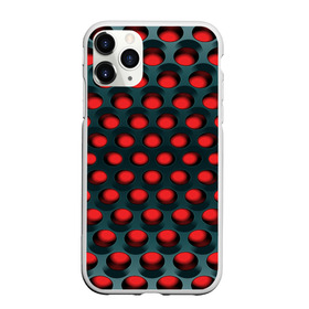Чехол для iPhone 11 Pro матовый с принтом Раскалённый красный 3Д в Белгороде, Силикон |  | Тематика изображения на принте: горошек | железо | жесть | излучение | иллюзия | круги | лампочки | металл | оболочка | объём | сияние | соты | сталь | фонари | шарики | шары