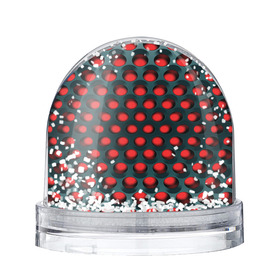 Снежный шар с принтом Раскалённый красный 3Д в Белгороде, Пластик | Изображение внутри шара печатается на глянцевой фотобумаге с двух сторон | горошек | железо | жесть | излучение | иллюзия | круги | лампочки | металл | оболочка | объём | сияние | соты | сталь | фонари | шарики | шары