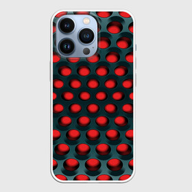 Чехол для iPhone 13 Pro с принтом Раскалённый красный 3Д в Белгороде,  |  | горошек | железо | жесть | излучение | иллюзия | круги | лампочки | металл | оболочка | объём | сияние | соты | сталь | фонари | шарики | шары