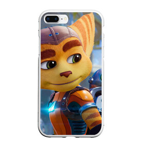 Чехол для iPhone 7Plus/8 Plus матовый с принтом Ratchet & Clank Rift Apart в Белгороде, Силикон | Область печати: задняя сторона чехла, без боковых панелей | ratchet  clank rift apart | игра | персонаж | рисунок