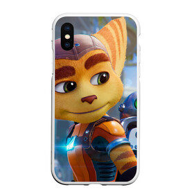 Чехол для iPhone XS Max матовый с принтом Ratchet & Clank Rift Apart в Белгороде, Силикон | Область печати: задняя сторона чехла, без боковых панелей | ratchet  clank rift apart | игра | персонаж | рисунок