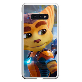 Чехол для Samsung S10E с принтом Ratchet & Clank Rift Apart в Белгороде, Силикон | Область печати: задняя сторона чехла, без боковых панелей | Тематика изображения на принте: ratchet  clank rift apart | игра | персонаж | рисунок