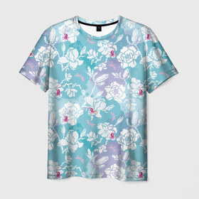 Мужская футболка 3D с принтом Mulan Flowers Pattern в Белгороде, 100% полиэфир | прямой крой, круглый вырез горловины, длина до линии бедер | flowers | mulan | vdosadir | бэрри кук | мулан | тони бэнкрофт | цветы