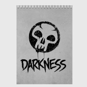 Скетчбук с принтом Emblems Darkness в Белгороде, 100% бумага
 | 48 листов, плотность листов — 100 г/м2, плотность картонной обложки — 250 г/м2. Листы скреплены сверху удобной пружинной спиралью | Тематика изображения на принте: game | magic | magic the gathering | mtg | wizards of the coast | игра | логические игры | настолка | настольная игра