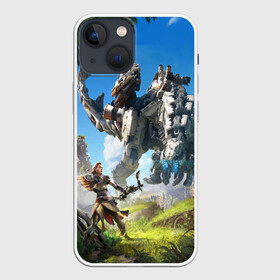 Чехол для iPhone 13 mini с принтом HORIZON ZERO DAWN в Белгороде,  |  | aloy | antasy girl | art | artwork | digital art | fantasy | horizon | horizon: zero dawn | landscape | tallneck | warrior fantasy | weapon | zero dawn